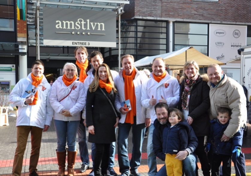2018 VVD team Amstelveen: Arjan Gerritsen, Jet Smit, Herbert Raat, Benjamin Smalhout, Janneke Leegstra, Rob Ellermeijer, Jurgen Sommer, Hanny Guit.