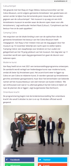 2018-25-9-AmstelveenZ; wethouder Herbert Raat over nieuw elan Cobra 2 van 2