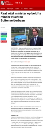 2019-9-7 RTVA: Herbert Raat over plannen minister Cora van Nieuwenhuizen Schiphol